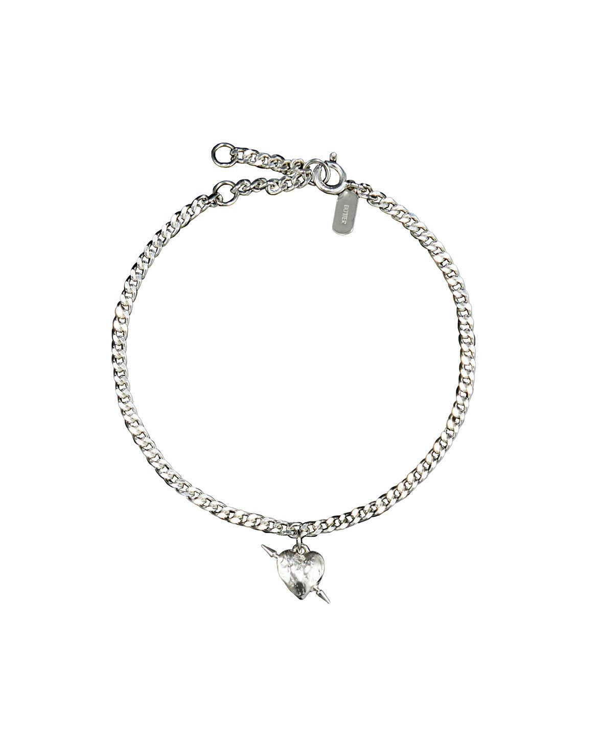 Tiny Tuvstarr's Heart Bracelet Silver