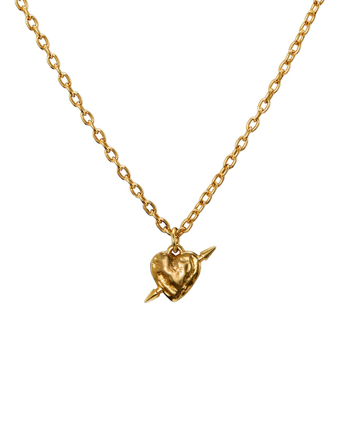 Tiny Tuvstarr's Heart Necklace Gold