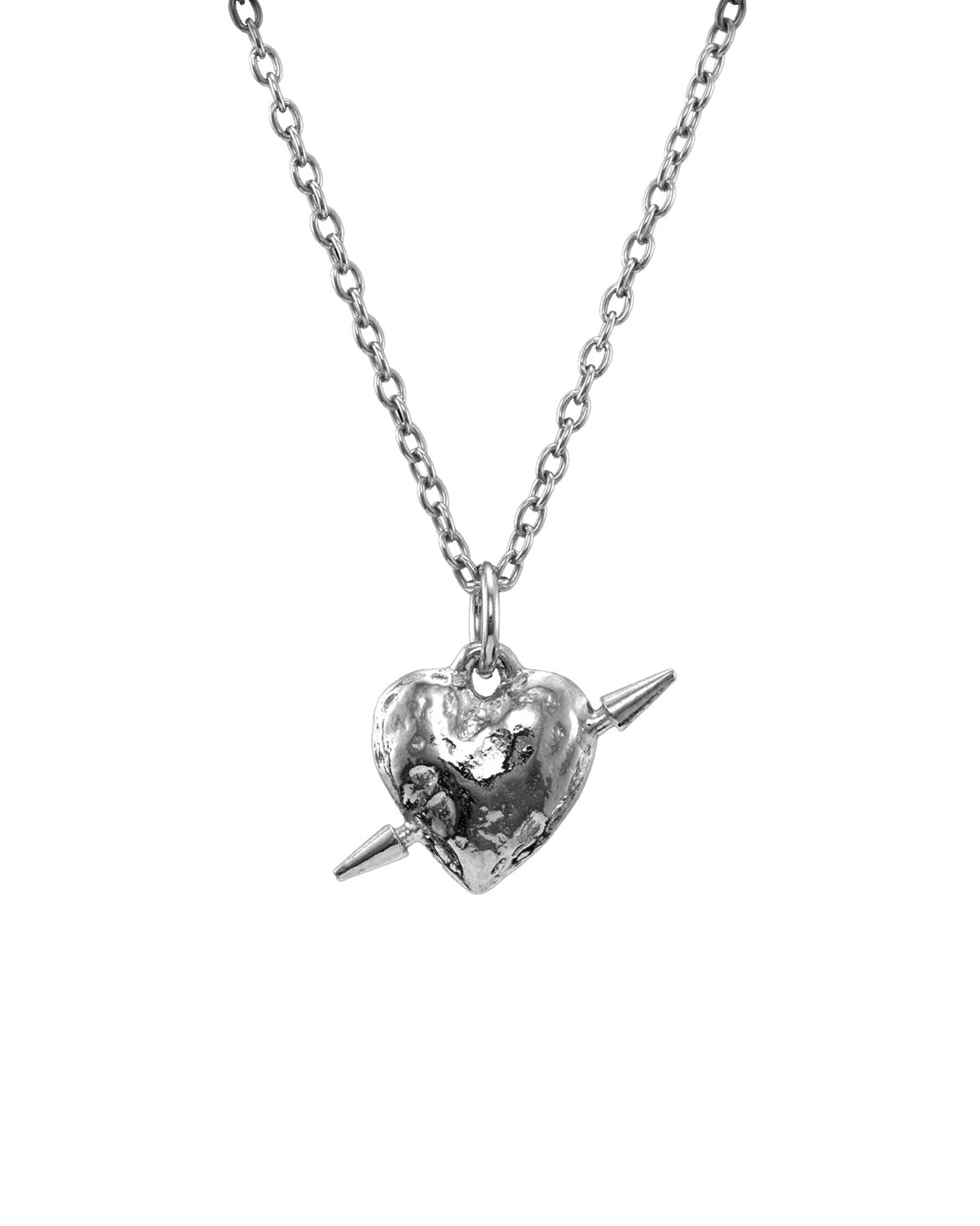 Tuvstarrs Heart Necklace Silver