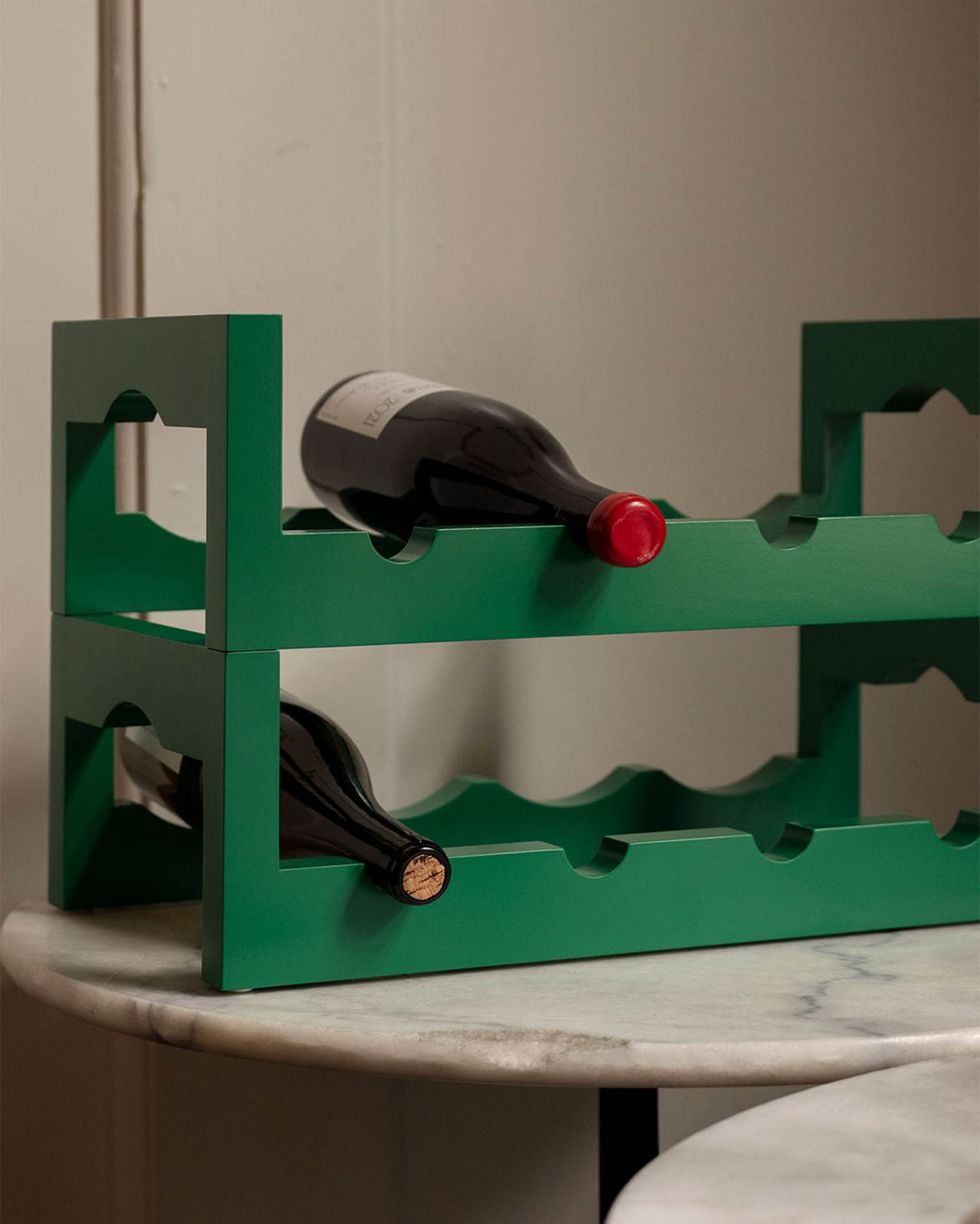 Silo Stackable Wine Rack Pea Green