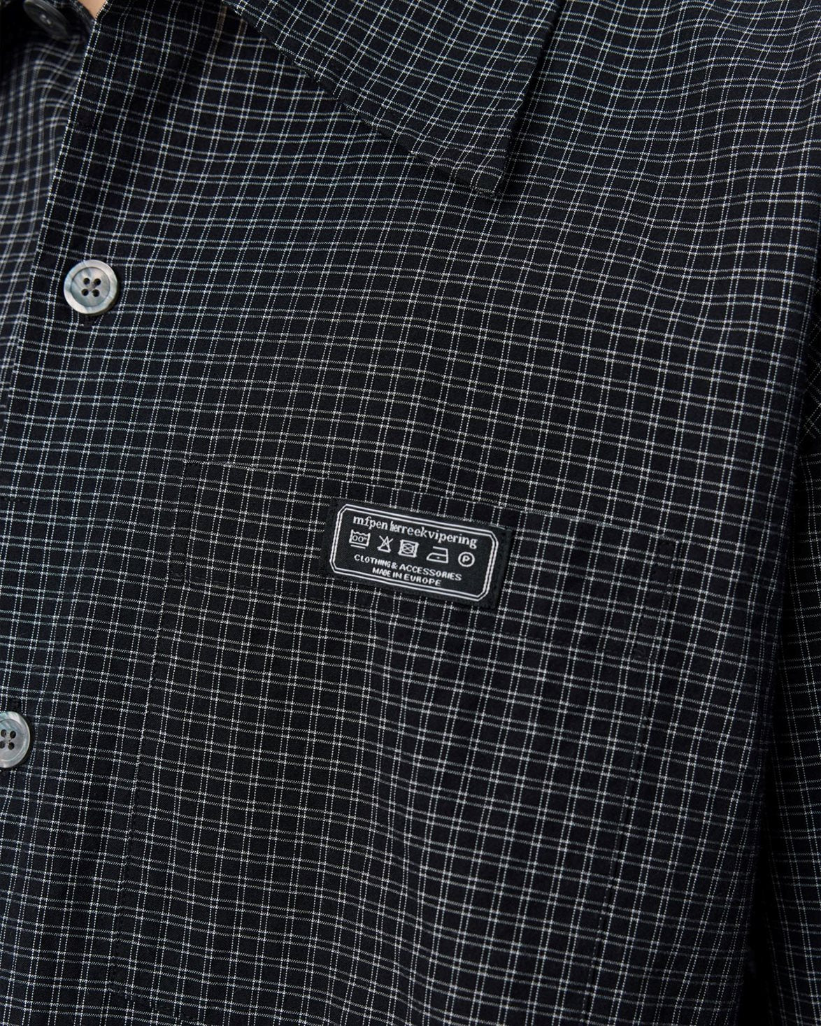 Frame Shirt Black Check