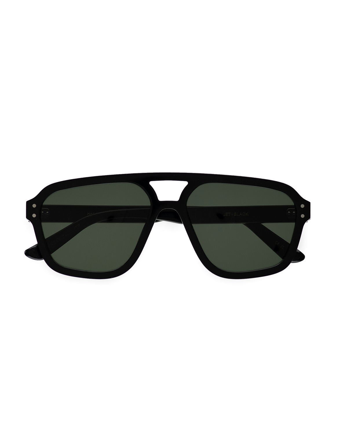 Jet Black Green Solid Lens