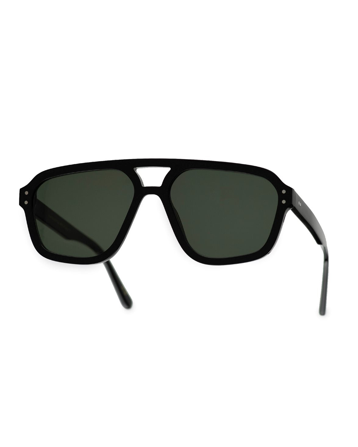 Jet Black Green Solid Lens