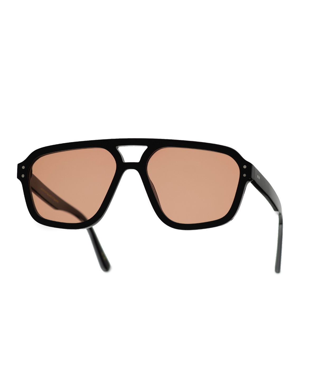 Jet Black Orange Solid Lens