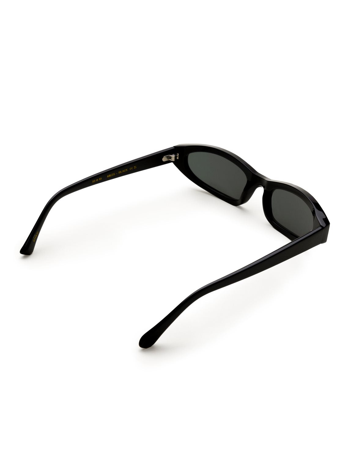 Miles Black Green Solid Lens