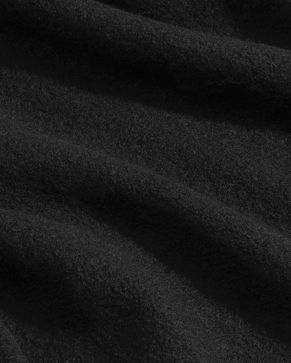 Jonas Boiled Wool Overshirt Black