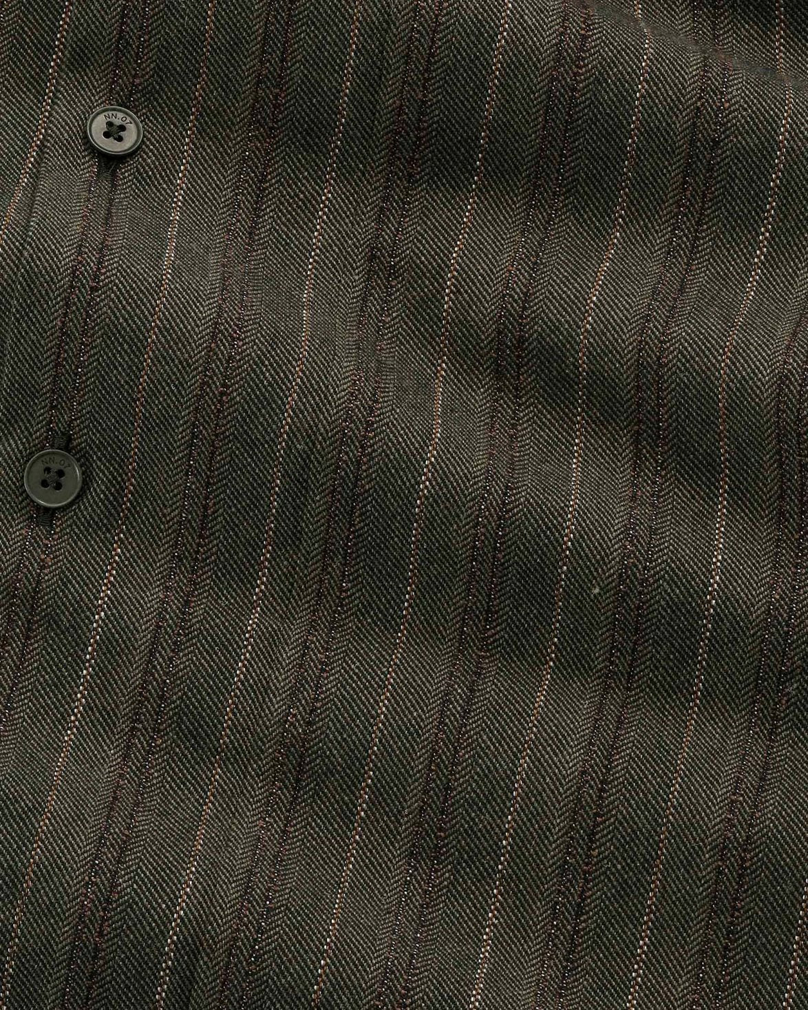 Reed Stripe Overshirt Shadow Moss
