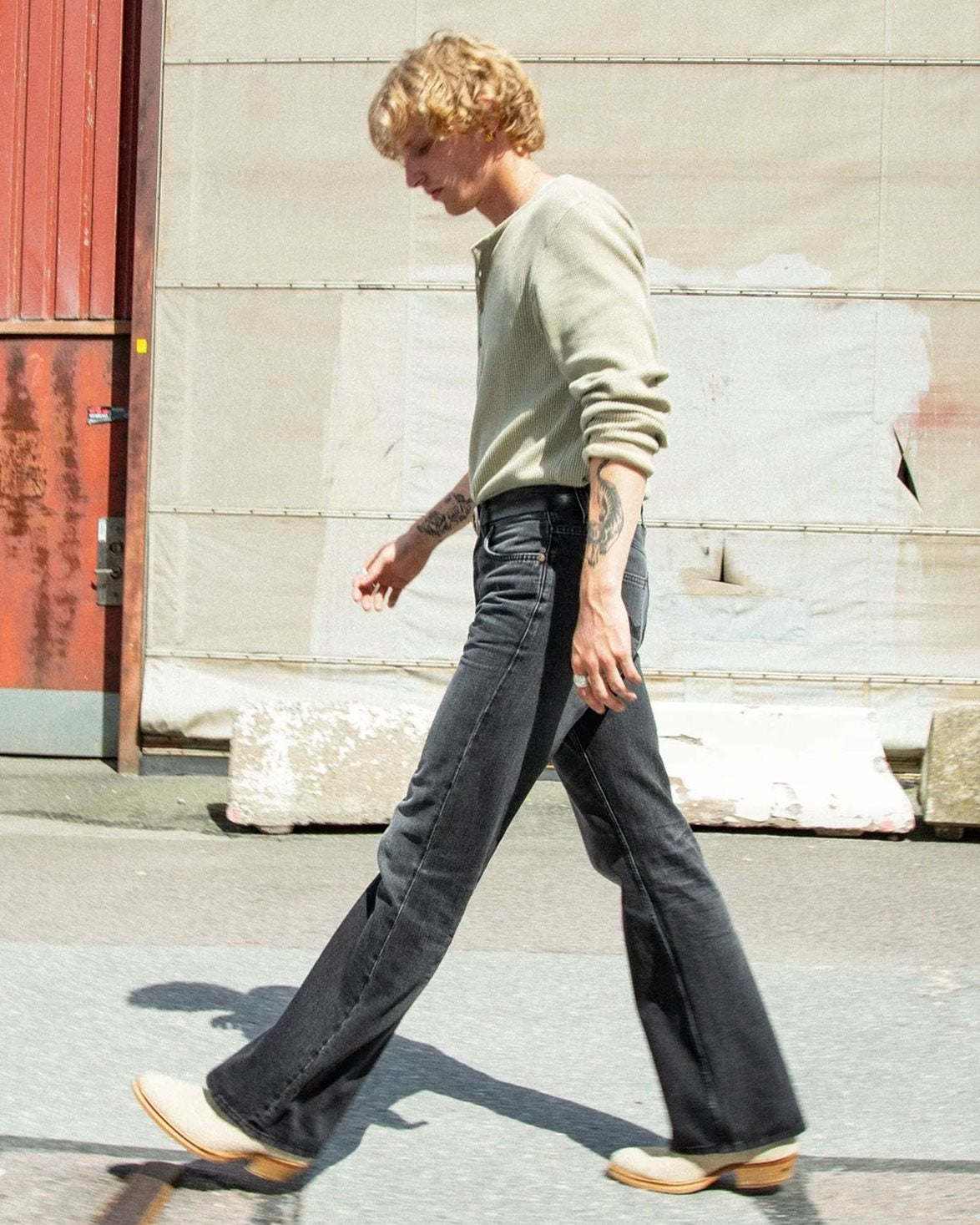 Flare Glenn Jeans Black Storm