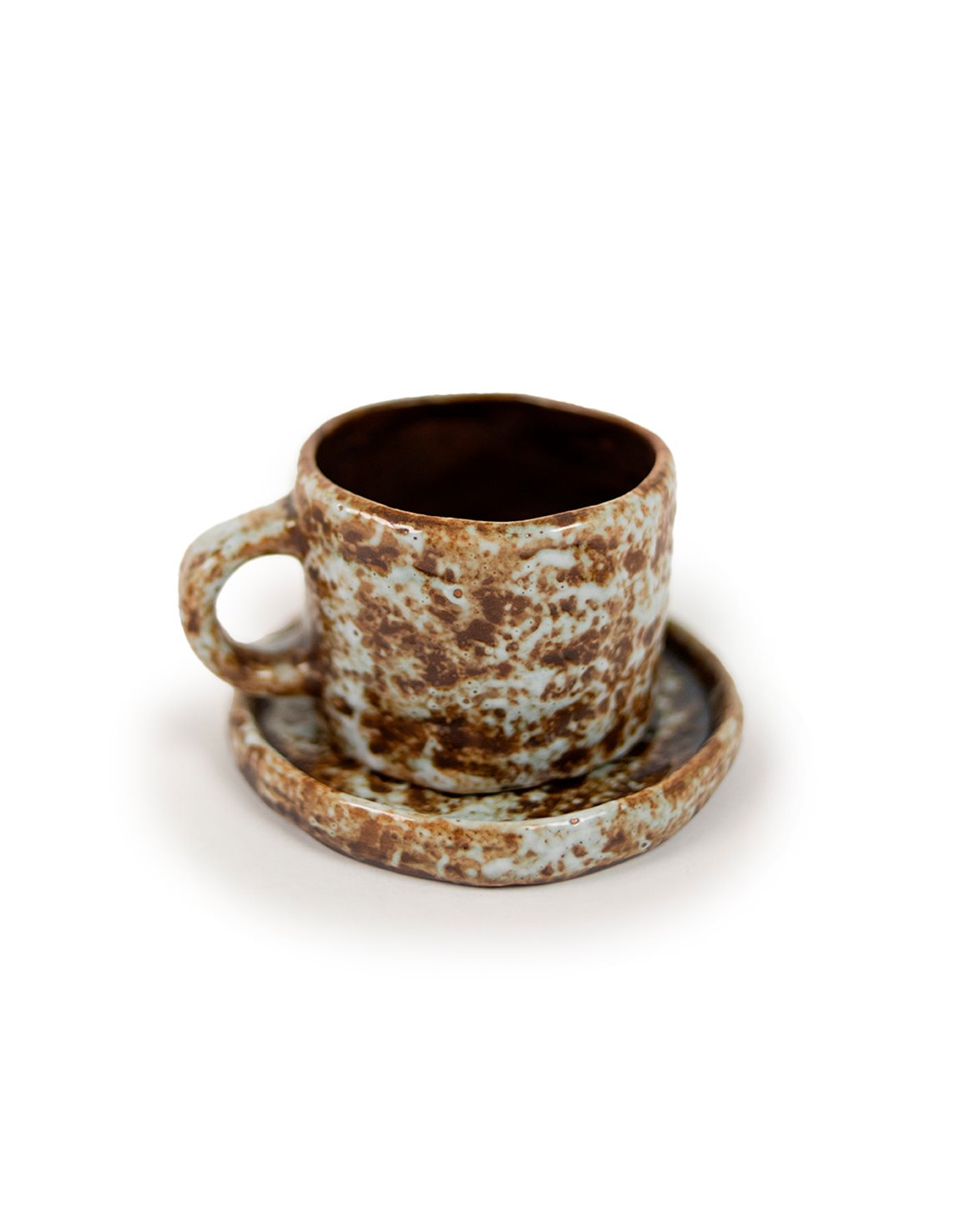 Brandie Cup & Saucer Brown