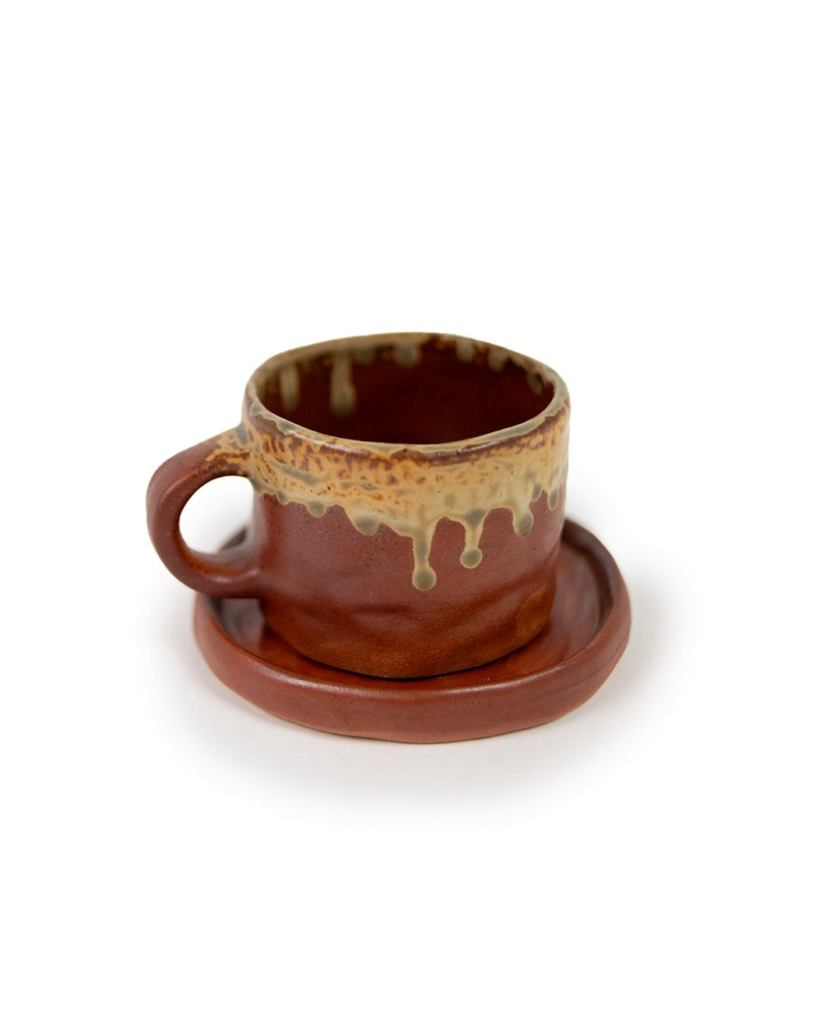 Brandie Cup & Saucer Rust