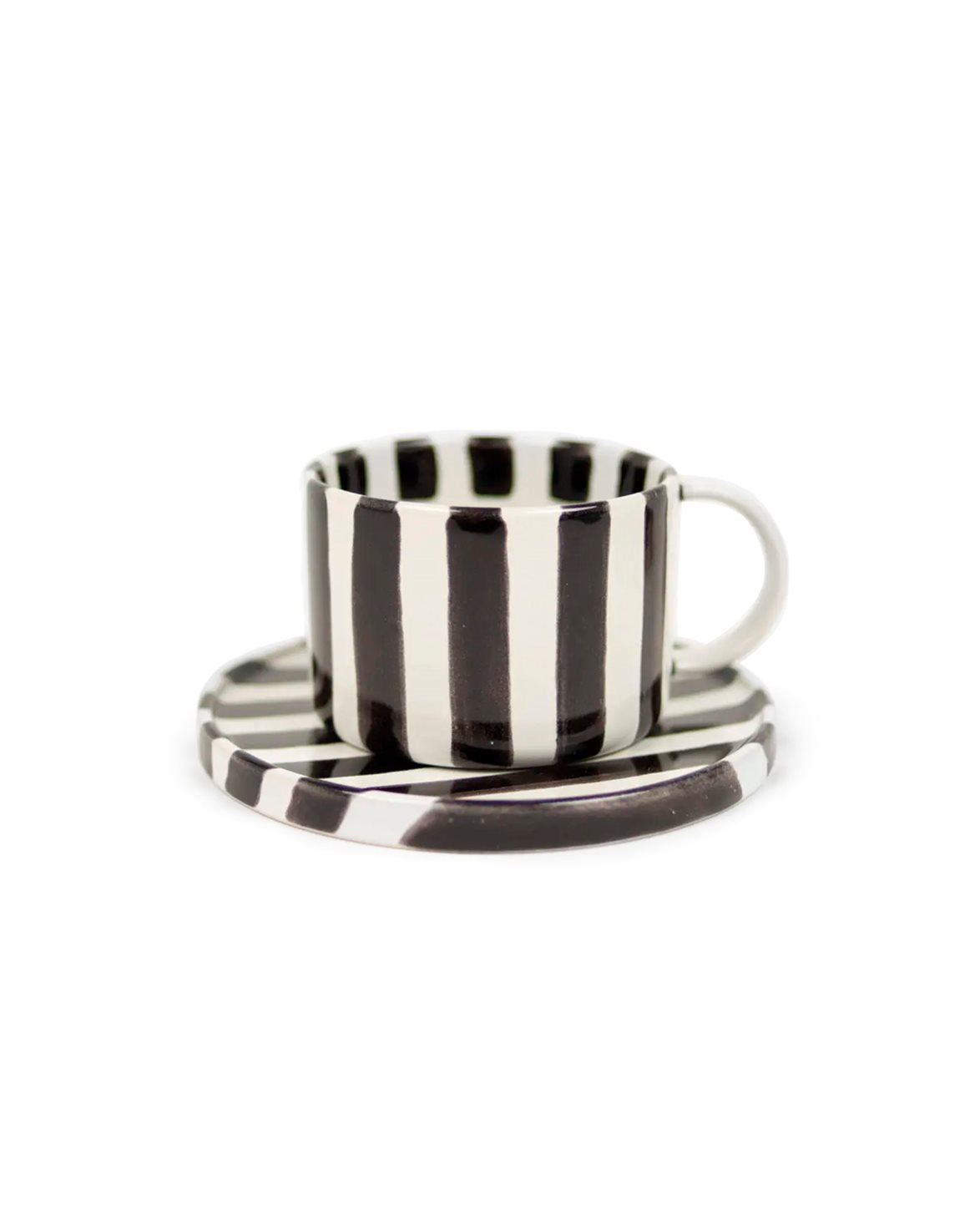 Monica Cup & Saucer Black