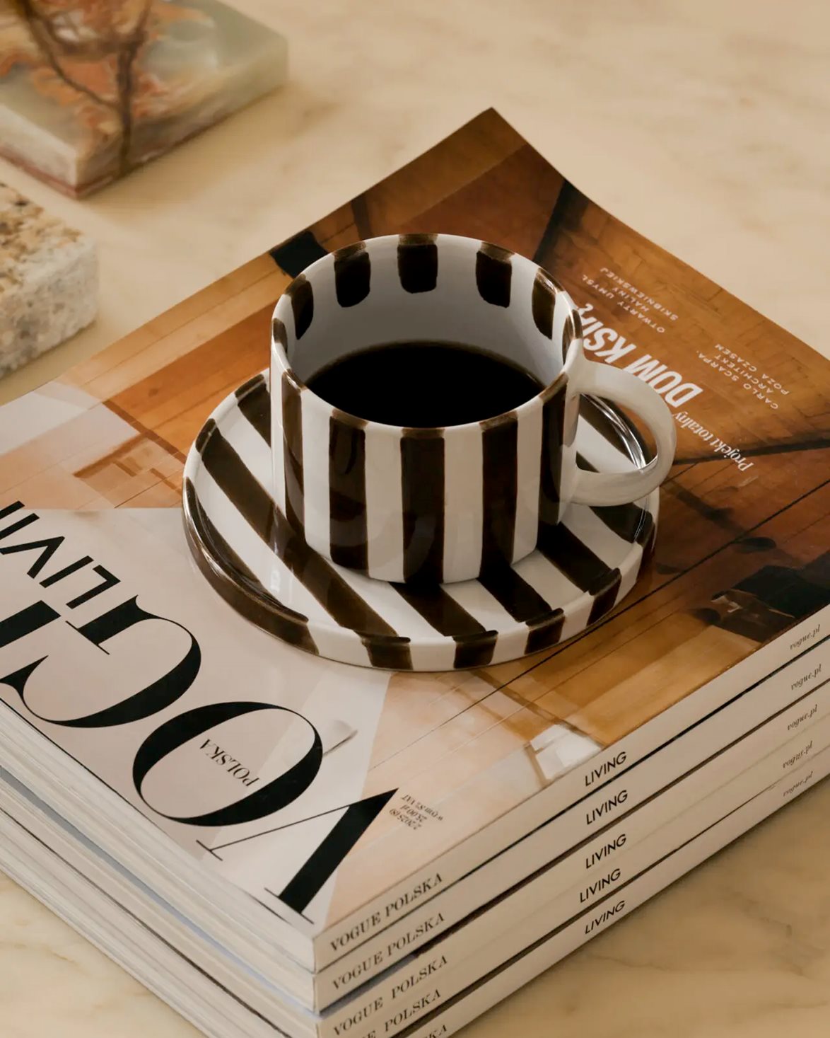 Monica Cup & Saucer Brown