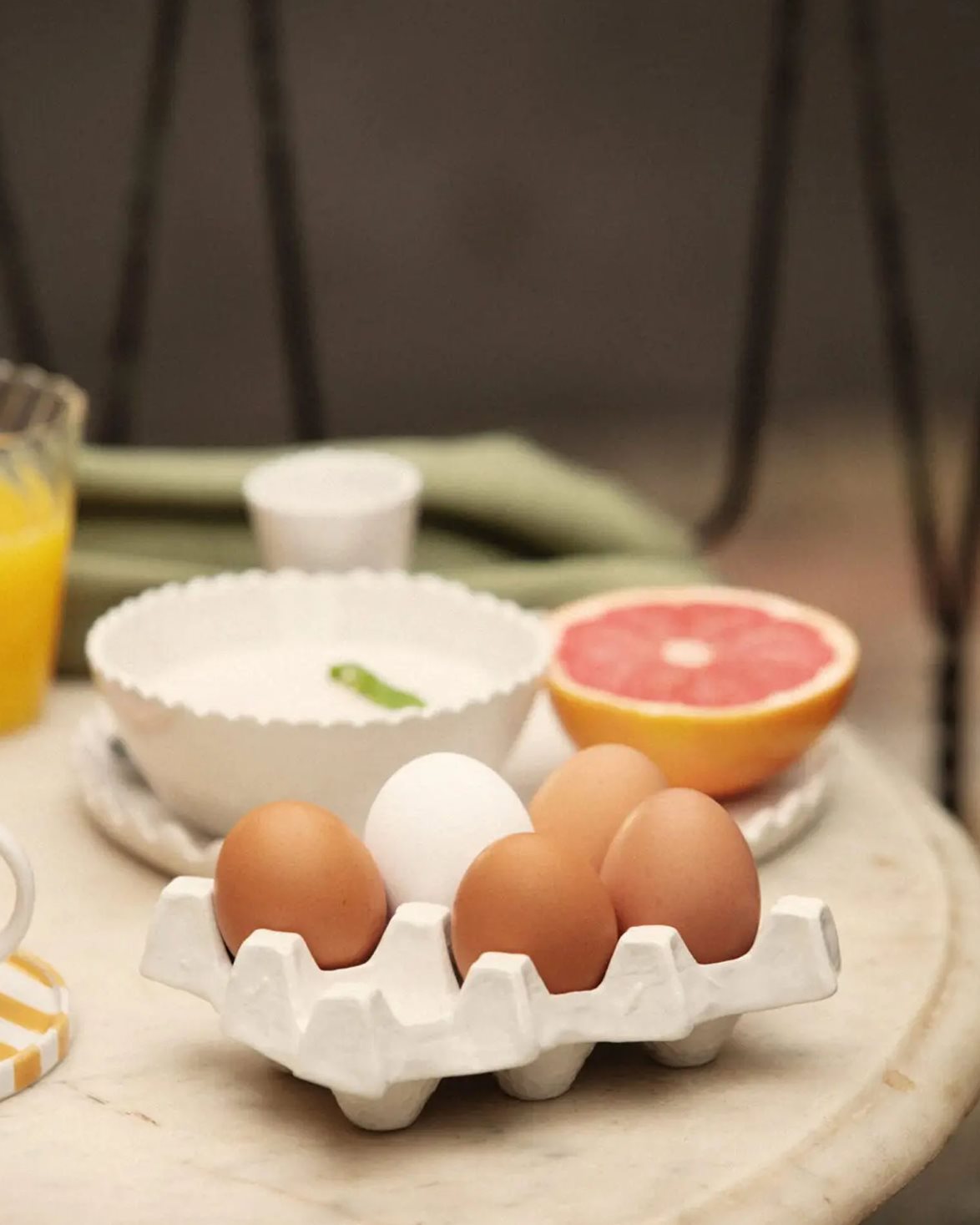 Nea Egg Plate S White