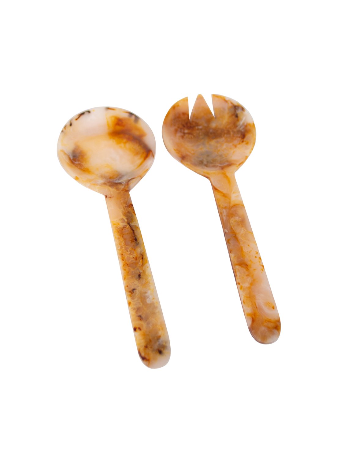 Resin Serving Set Amber