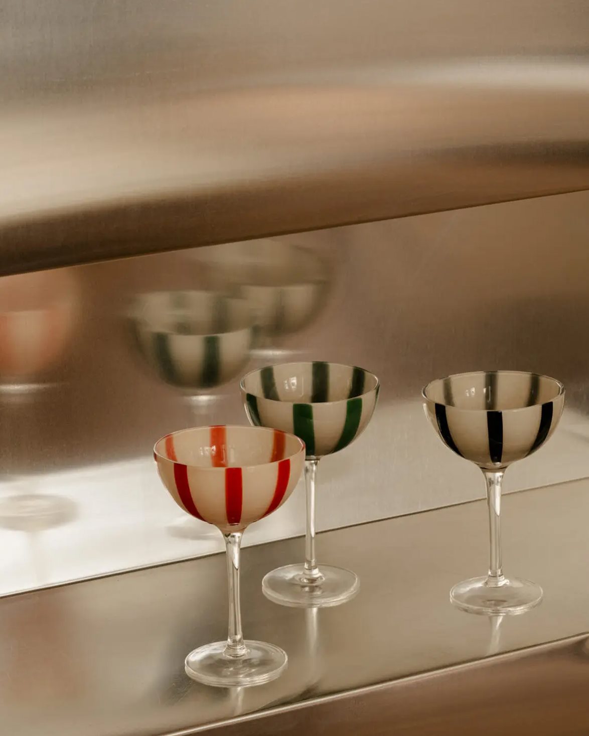 Ziggy Cocktail Glass Green