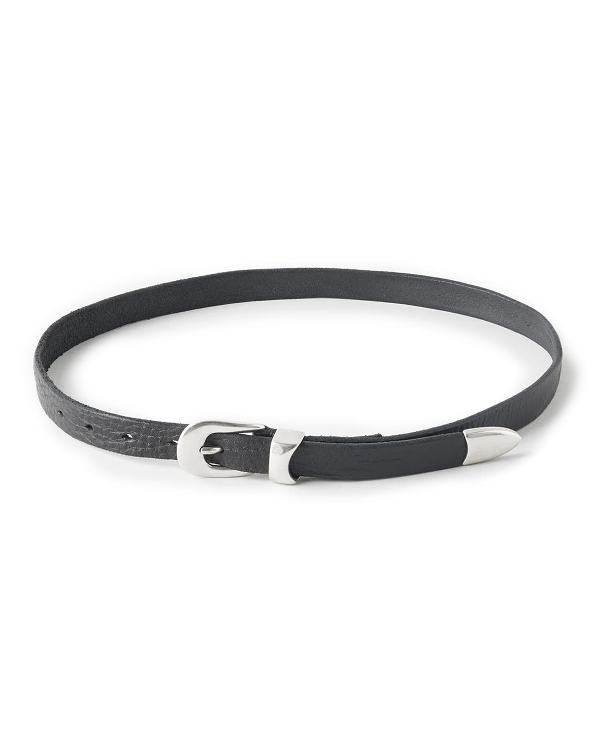 2 Cm Belt Black Leather