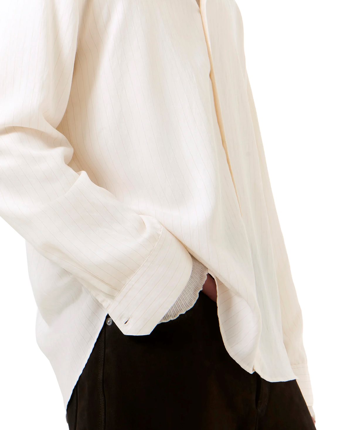 Beyond Shirt Cream Stripe Ceremony Viscose