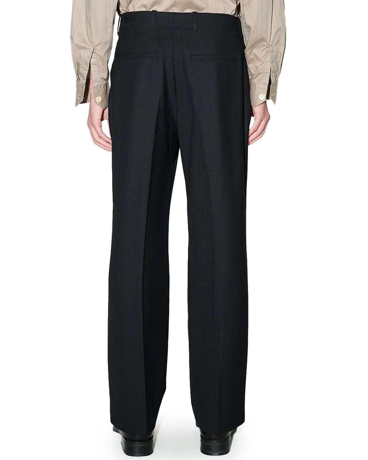 Borrowed Chino Black Panama Wool
