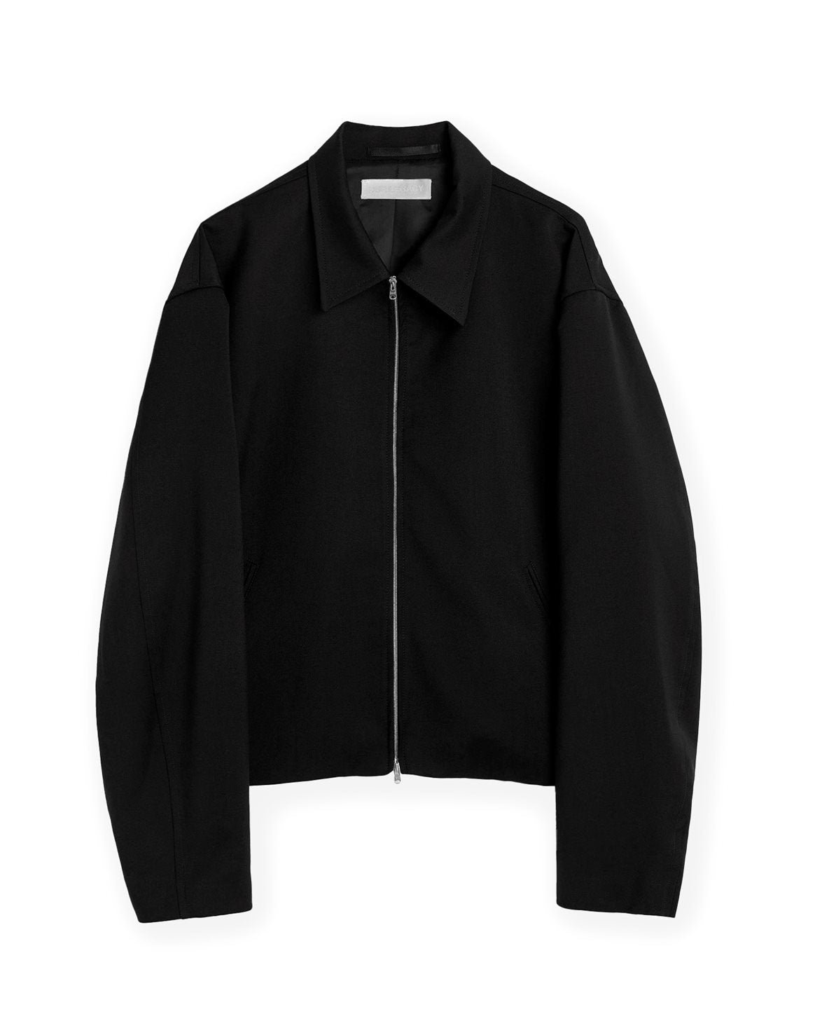 Mini Jacket Black Worsted Wool
