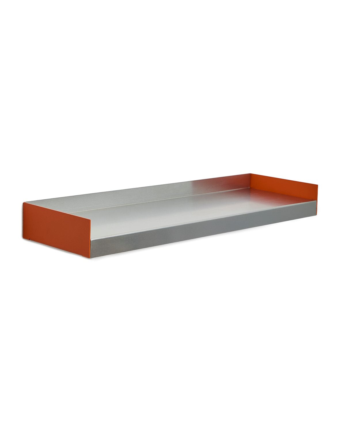 Kompakt Shelf Orange Gloss/Raw Aluminum