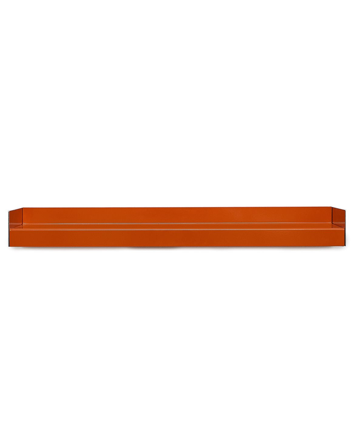 Kompakt Shelf Raw Aluminum/Orange Gloss