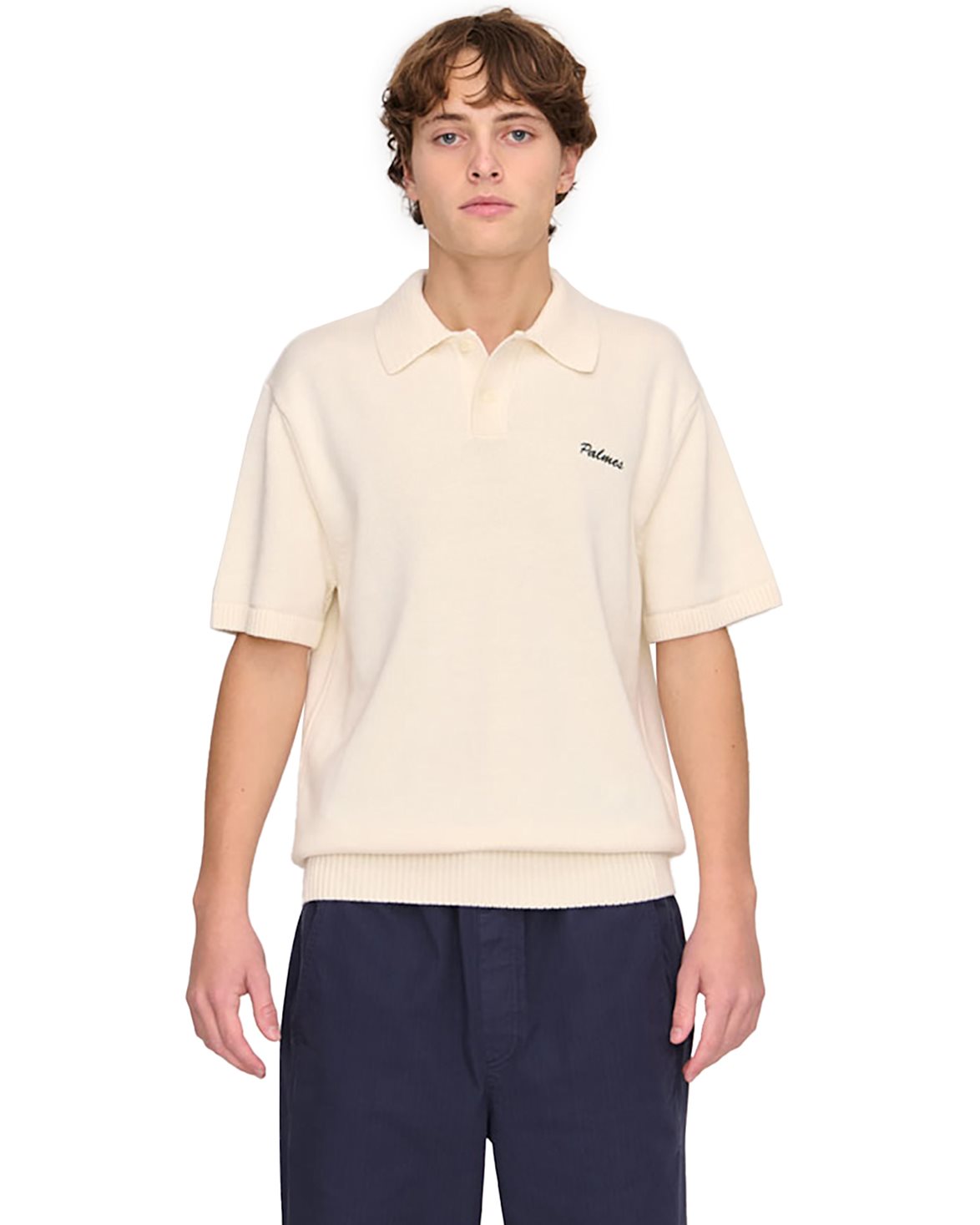 Knitted Polo Off White