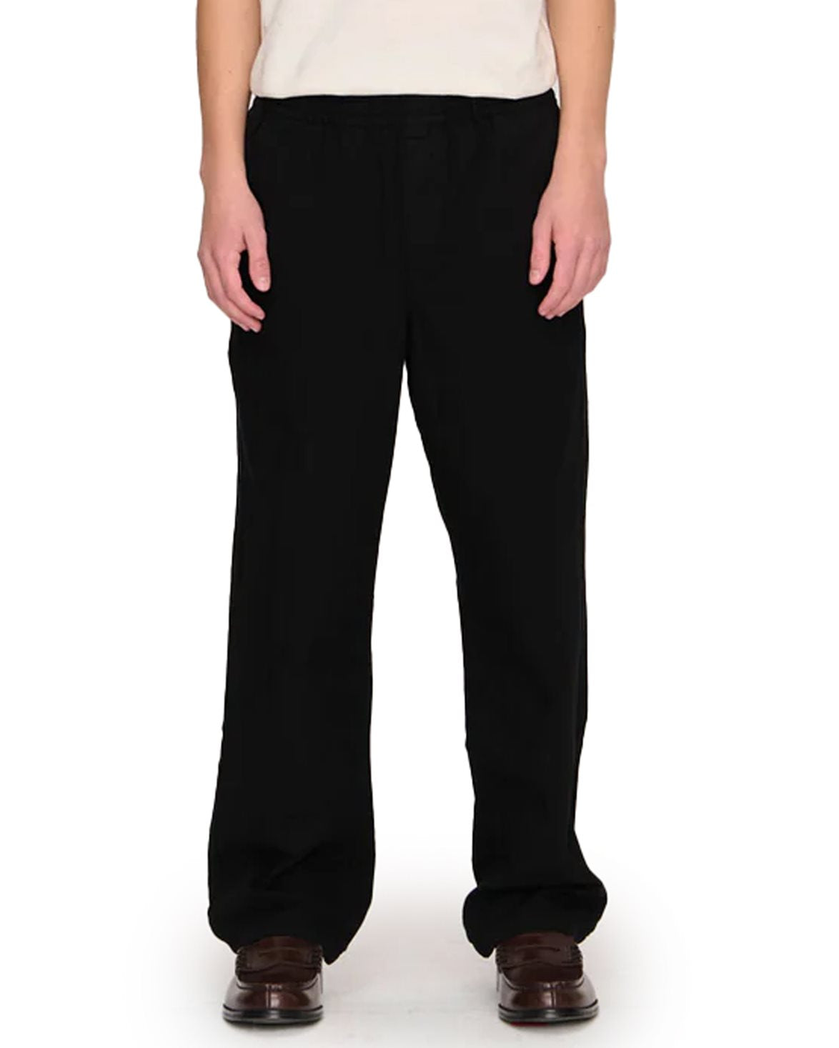 Lucien Herringbone Trousers Black