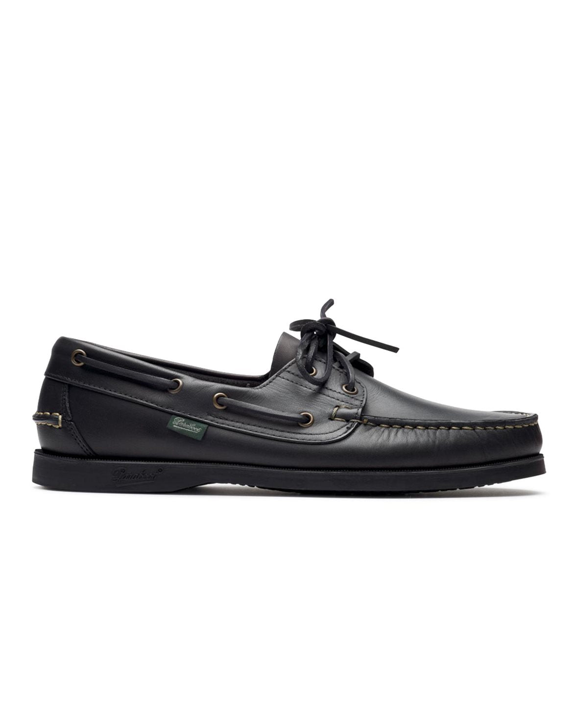 Barth Boat Shoes M Black Leather