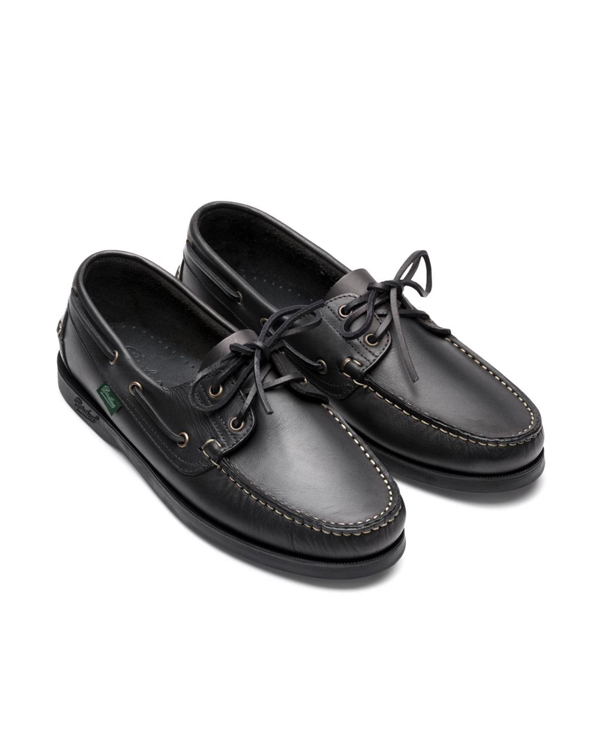Barth Boat Shoes M Black Leather