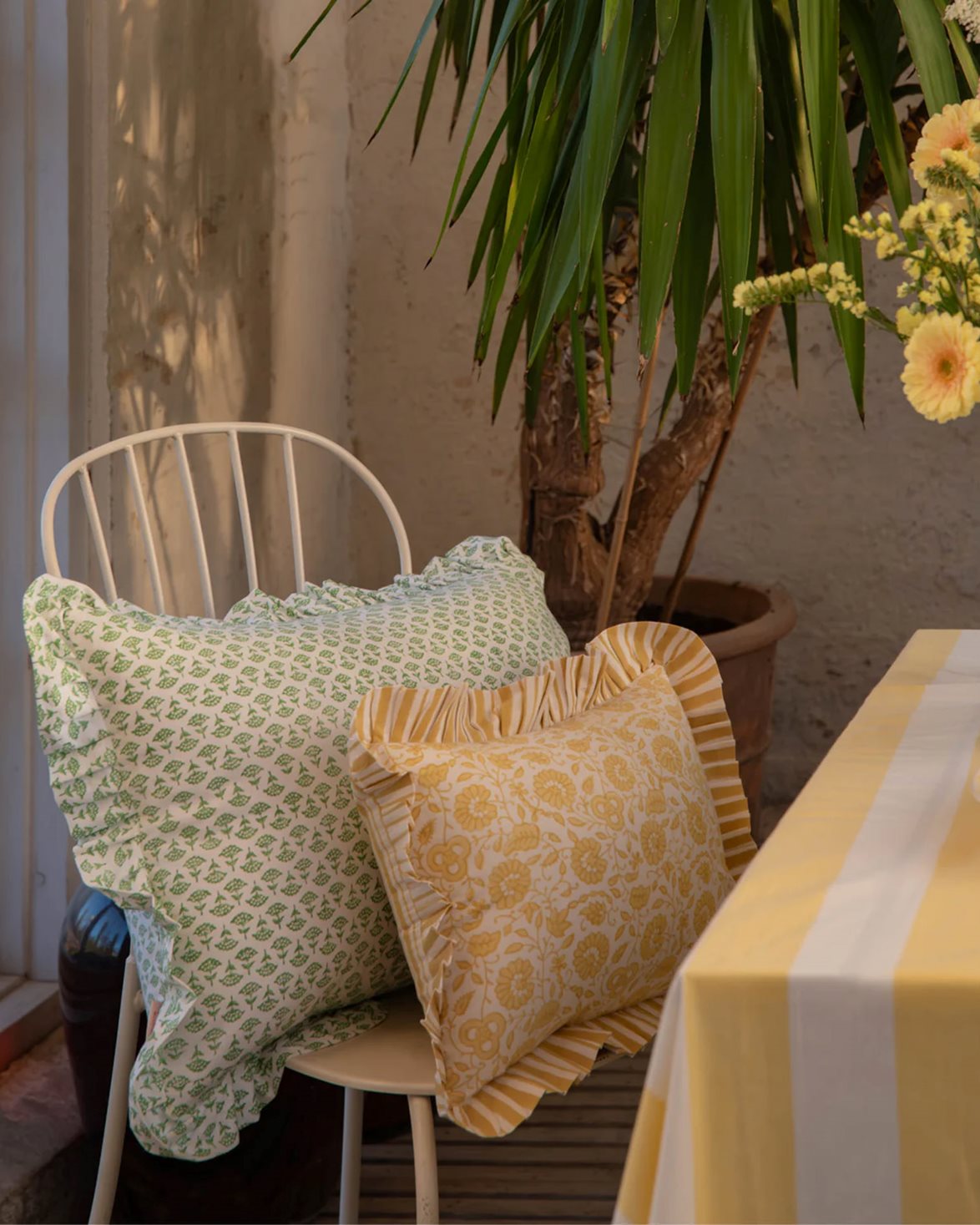 Damson Cushion Cover 30X40 Light Yellow