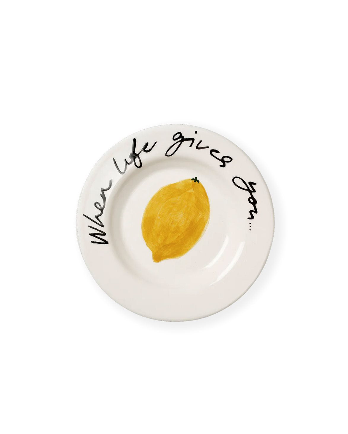 Lemon Tapas Plate Yellow