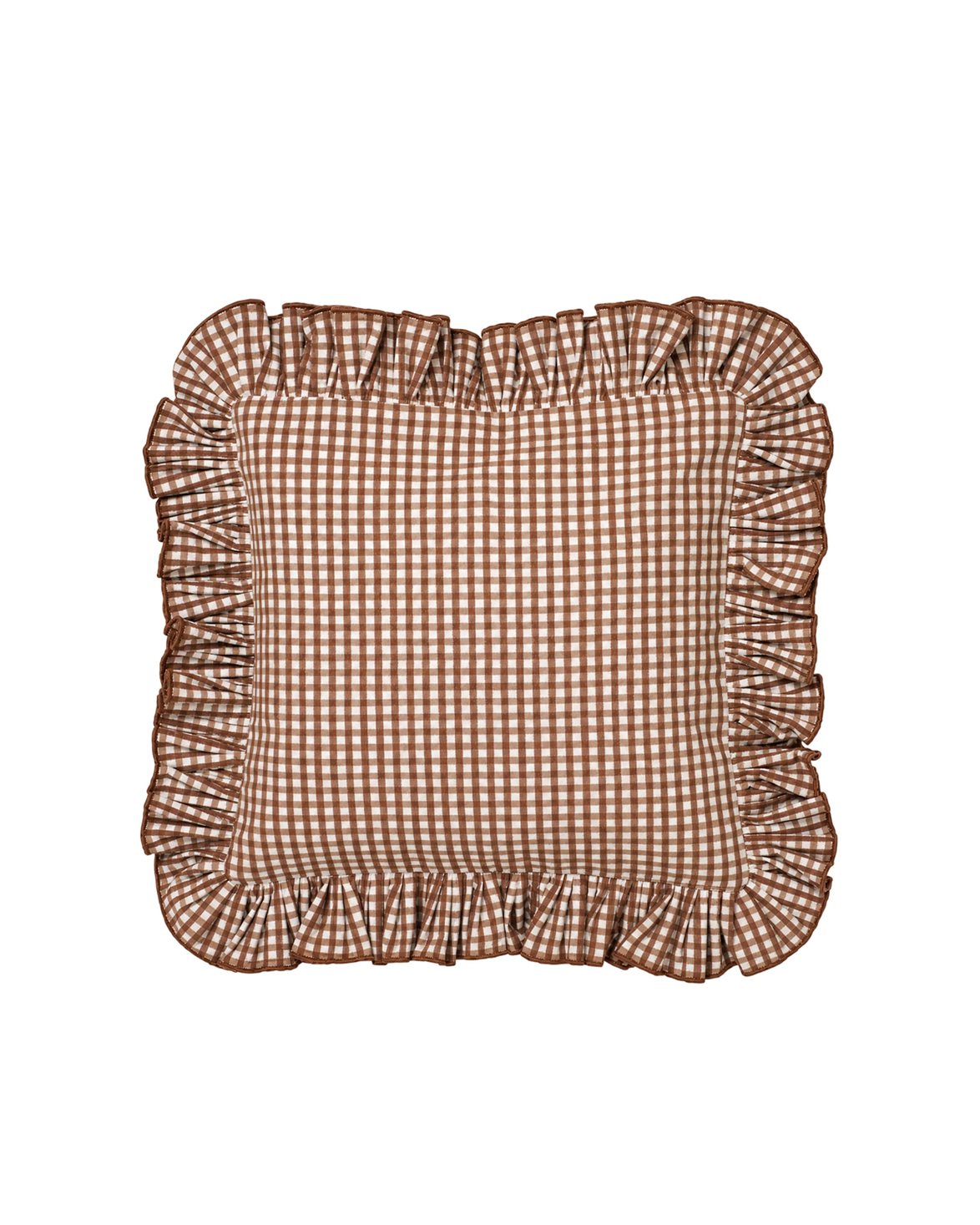Vichy Cushion Cover 40X40 Brown