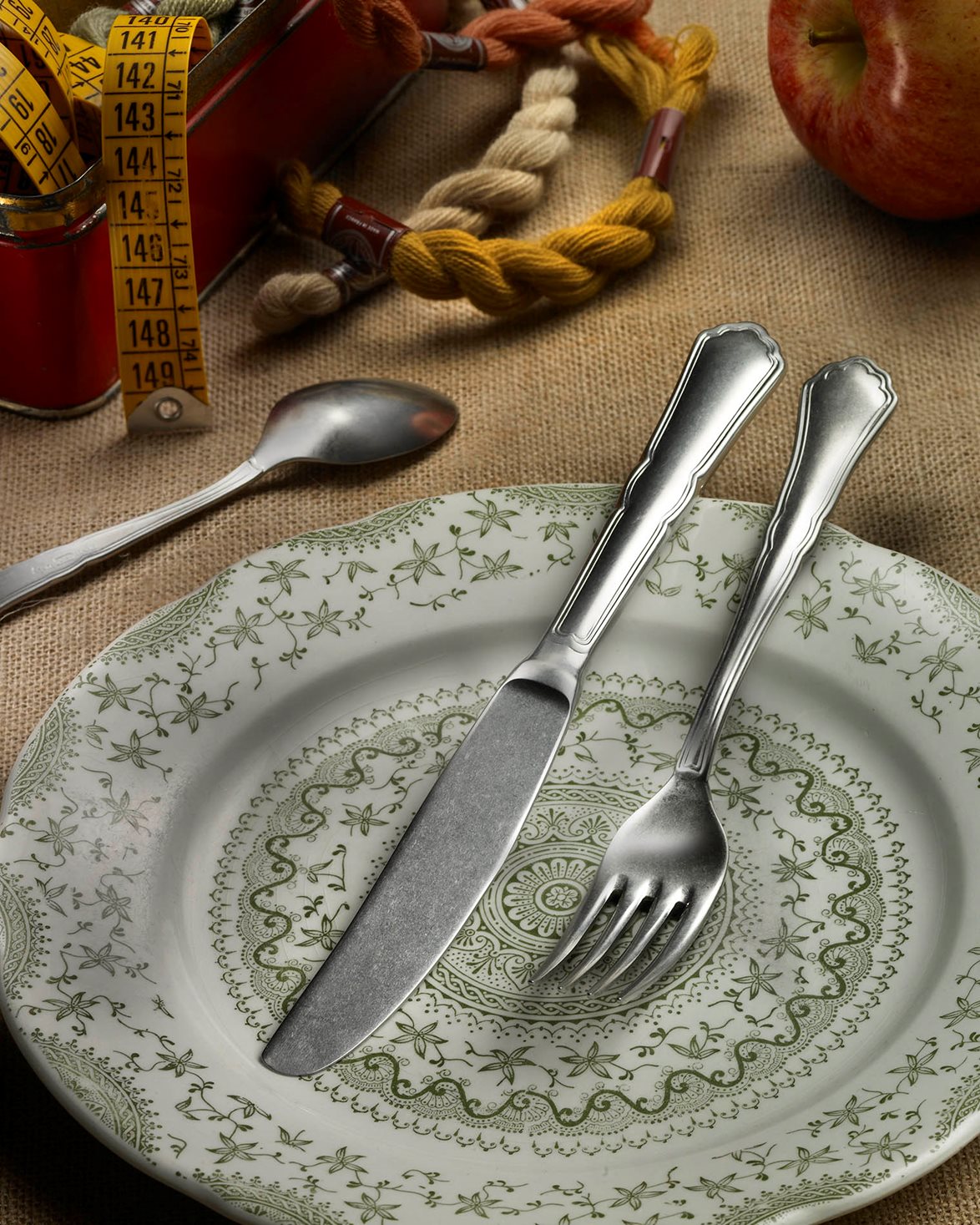 Settecento Fork Steel Grey