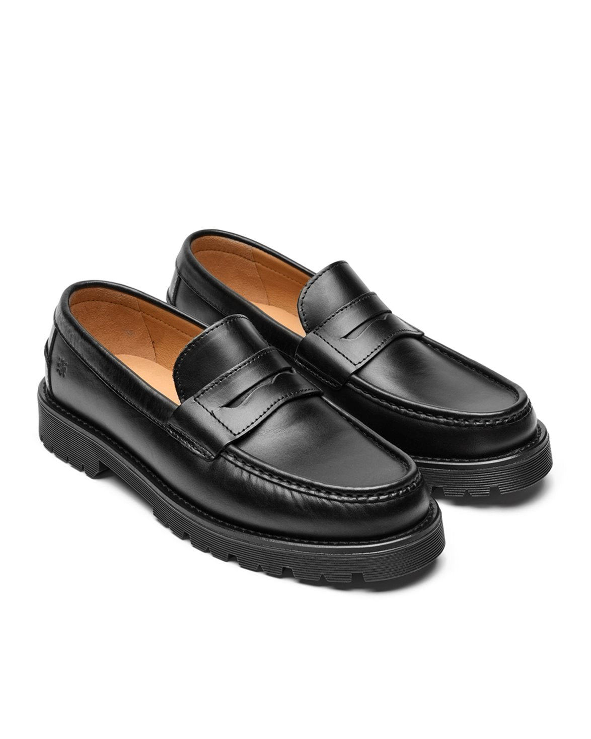 Kansas Loafers Black Leather