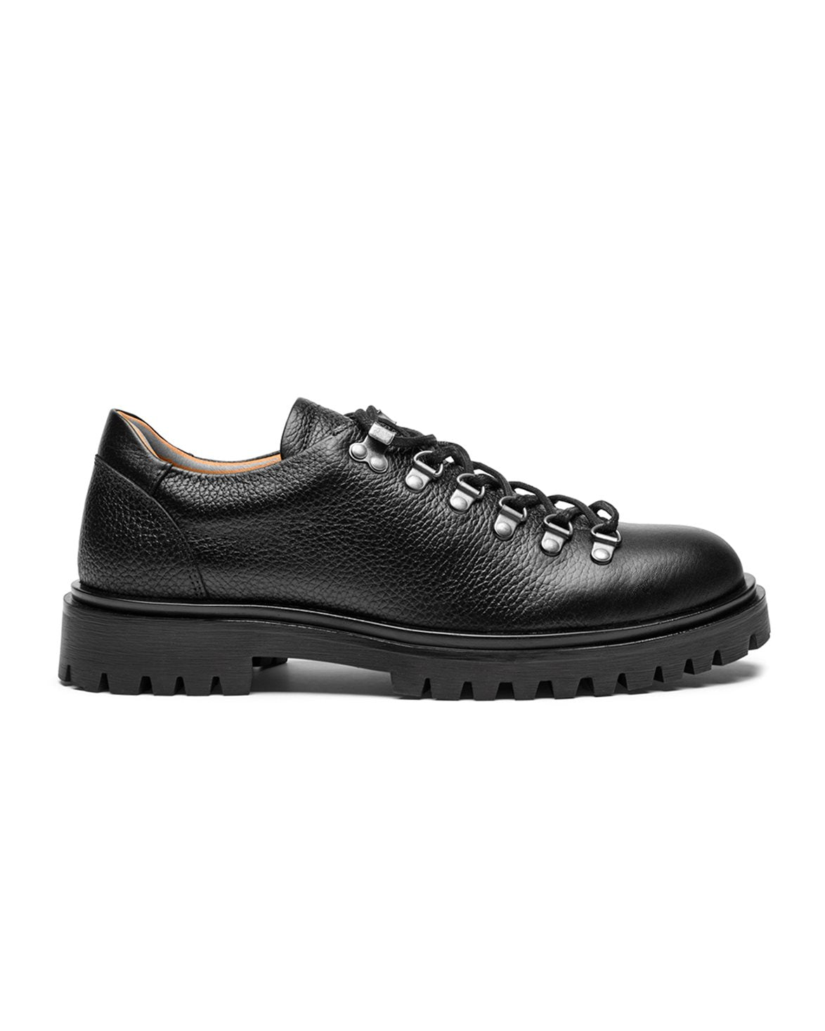 Willach Hiking Shoes 	Black Tumbled Leather