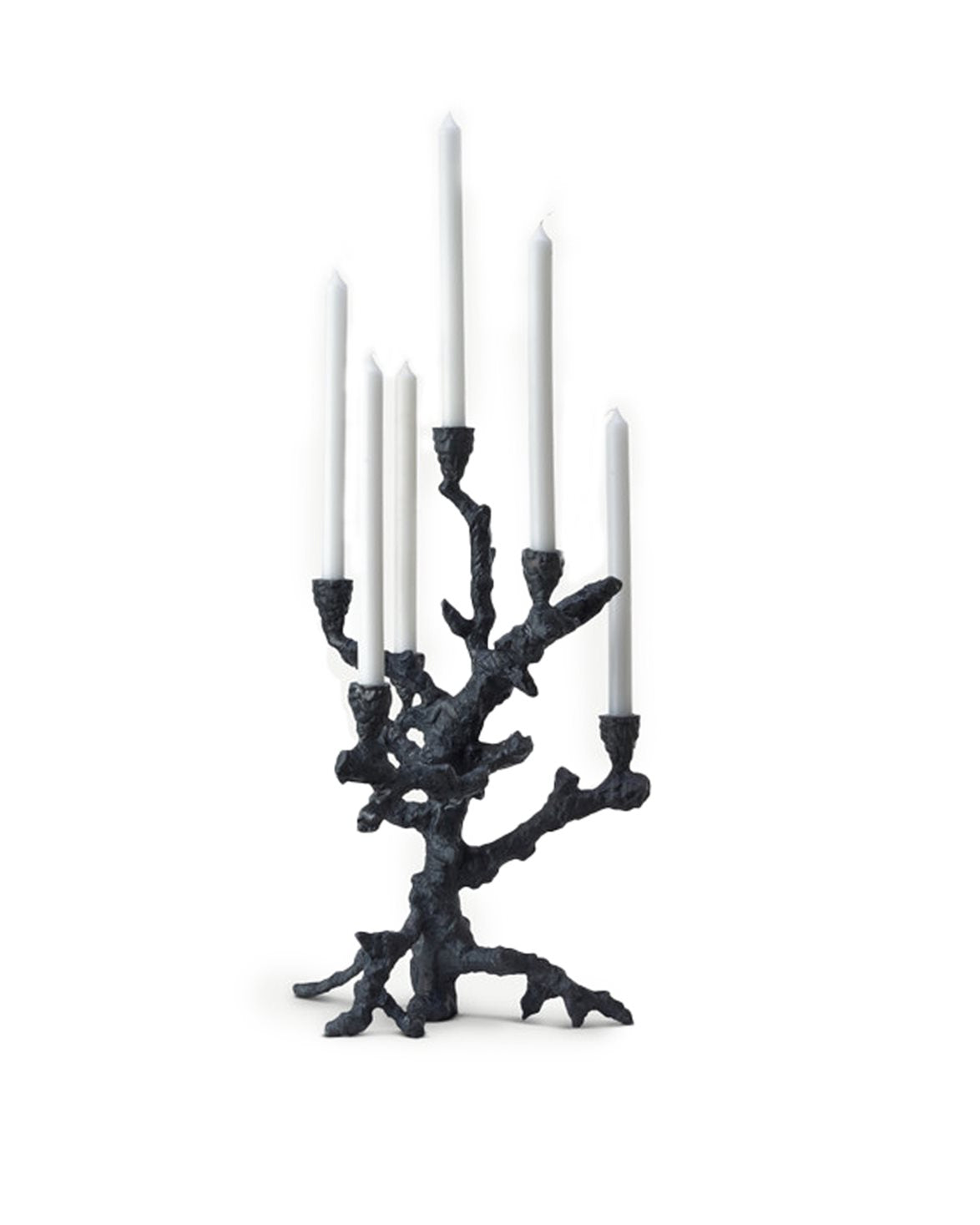 Apple Tree Candle Holder L Graphite