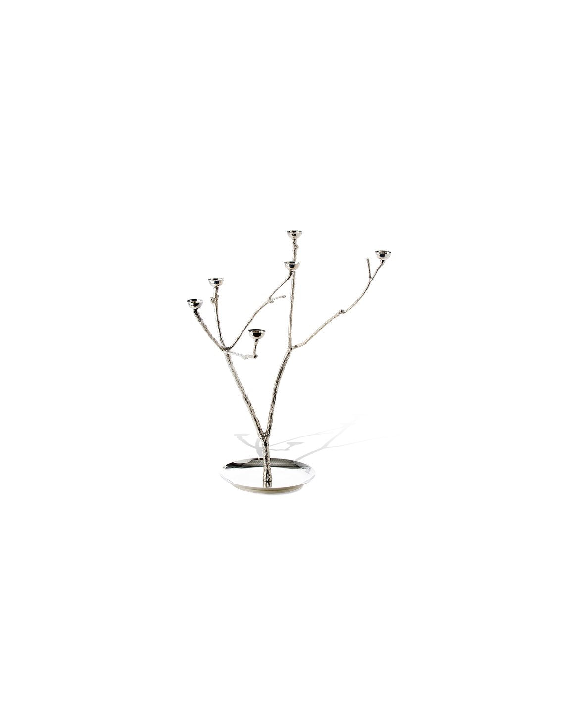 Twiggy Candle Holder L Silver
