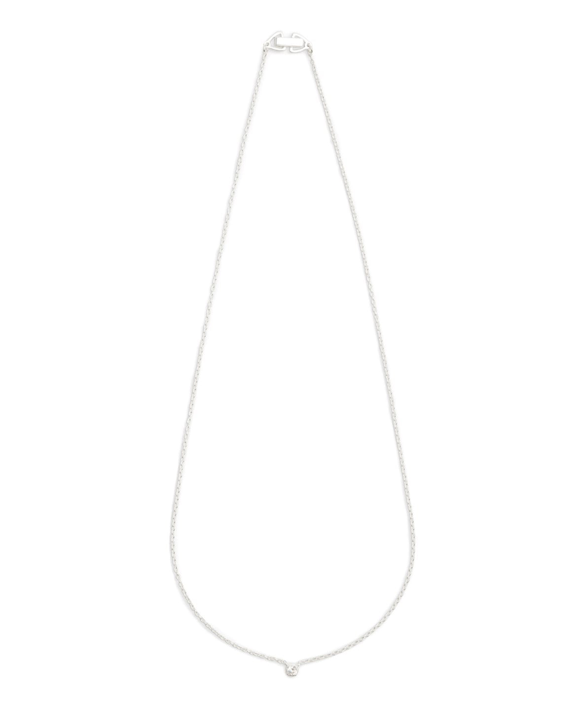 Oda Floating Necklace Silver