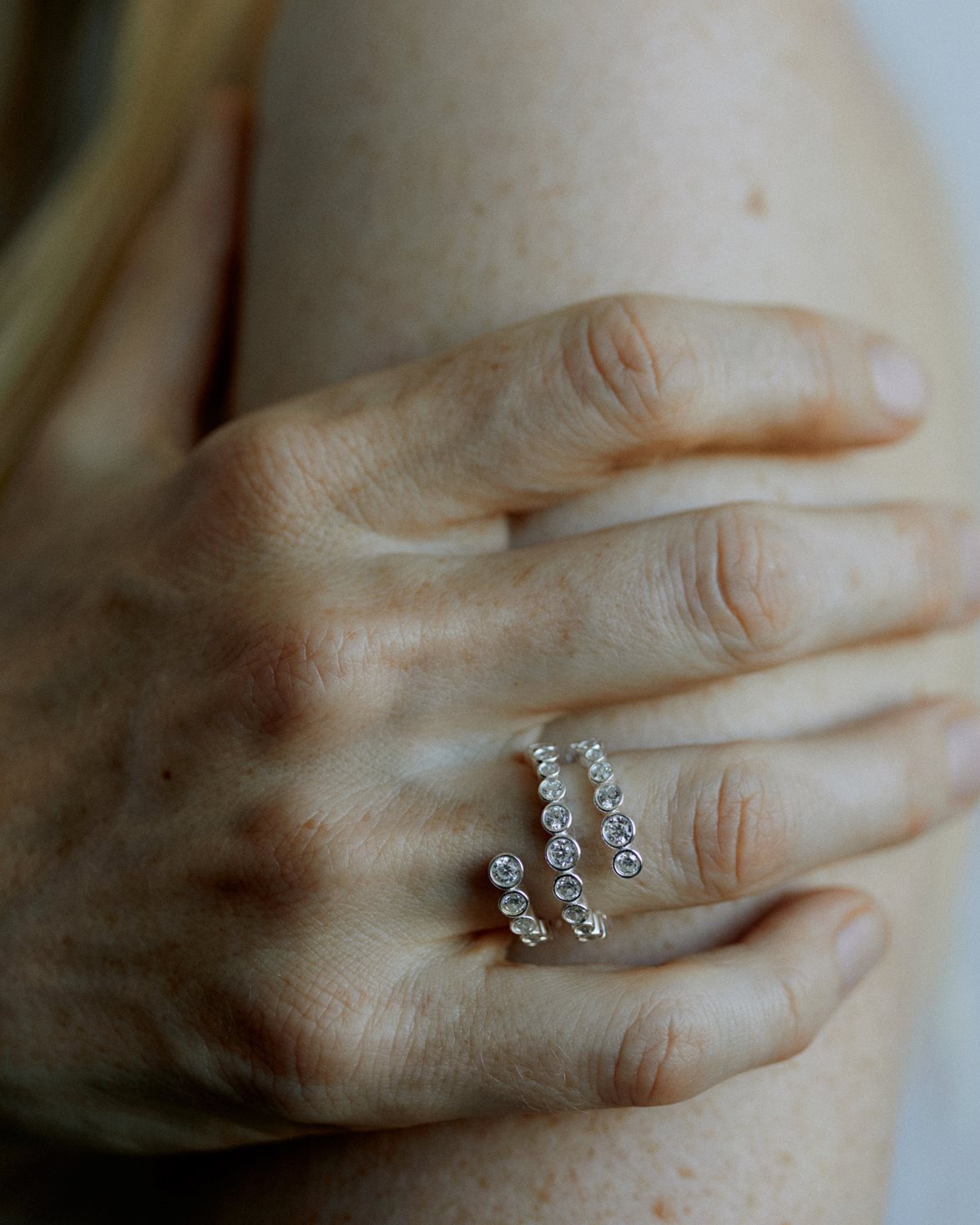 Odette Spiral Ring Silver