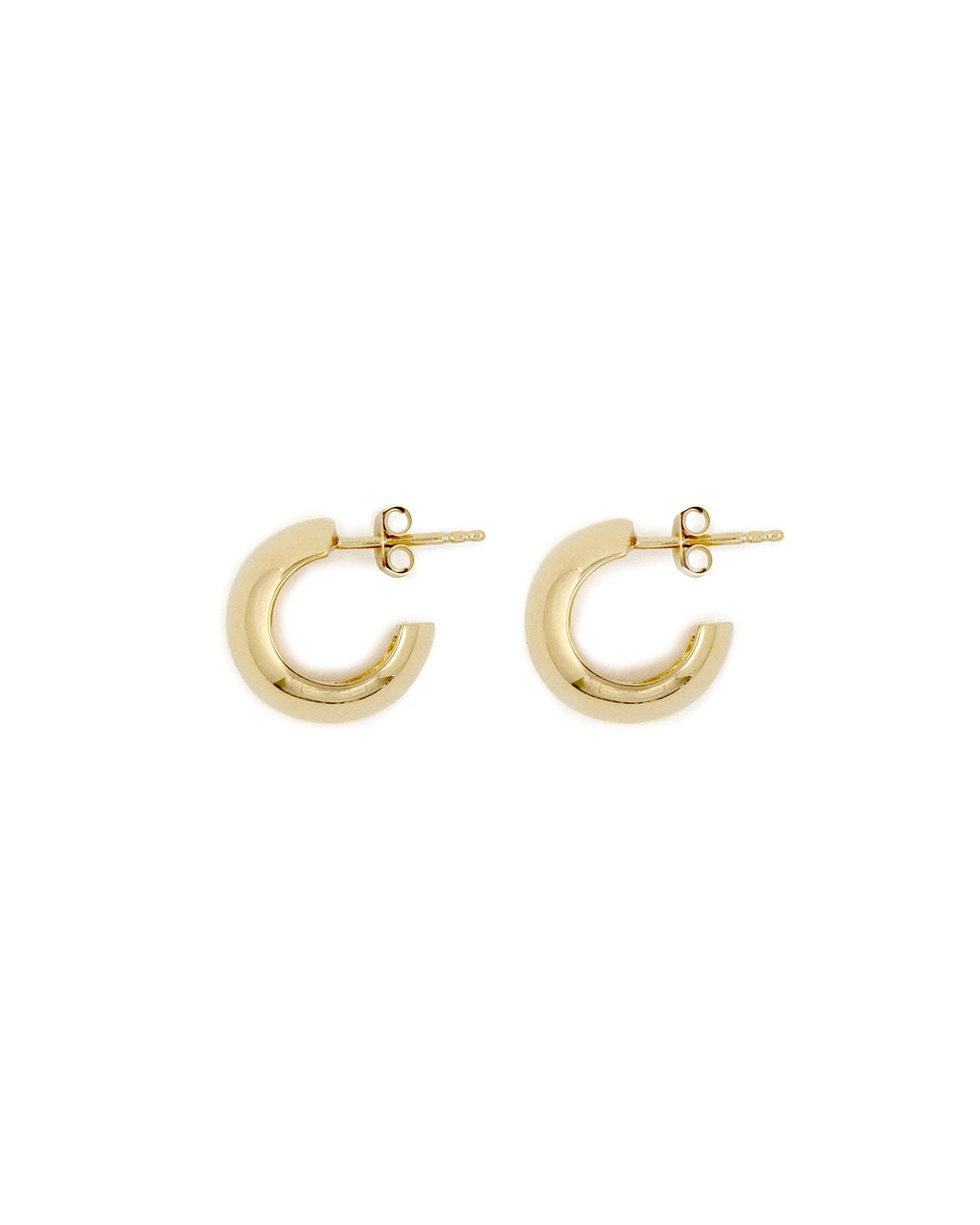 Reflection Small Hoops Gold
