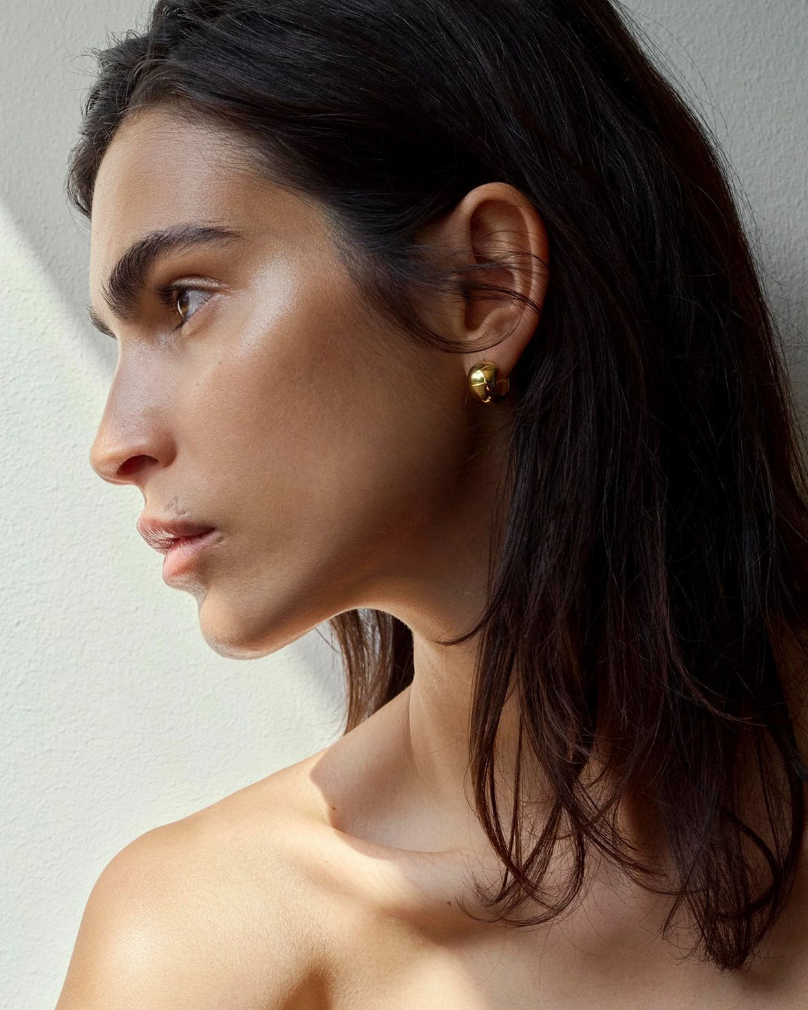 Reflection Small Hoops Gold