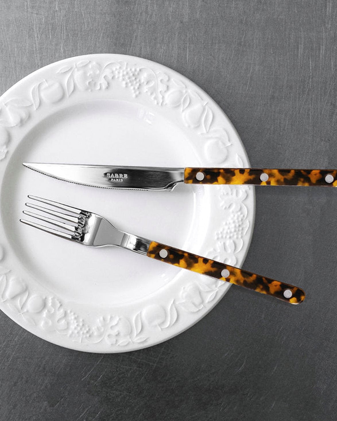 Bistro Dinner Knife Faux Tortoise