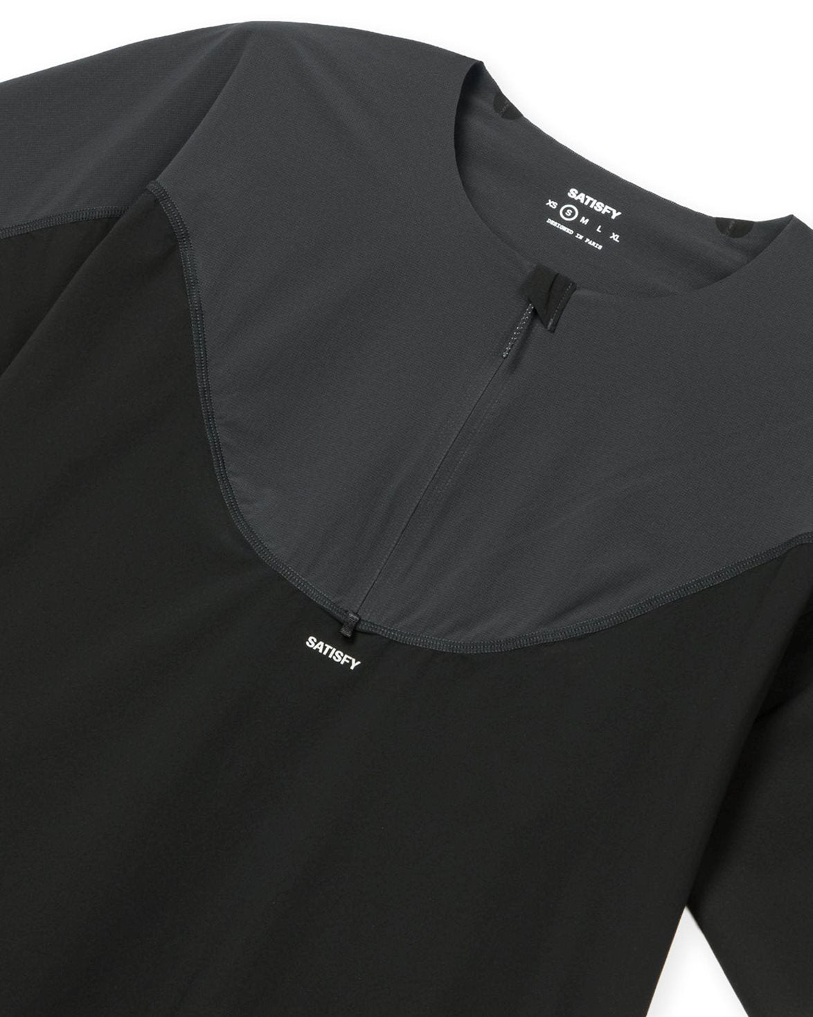 Justice Trail Tee Shirt (Half Zip) Black
