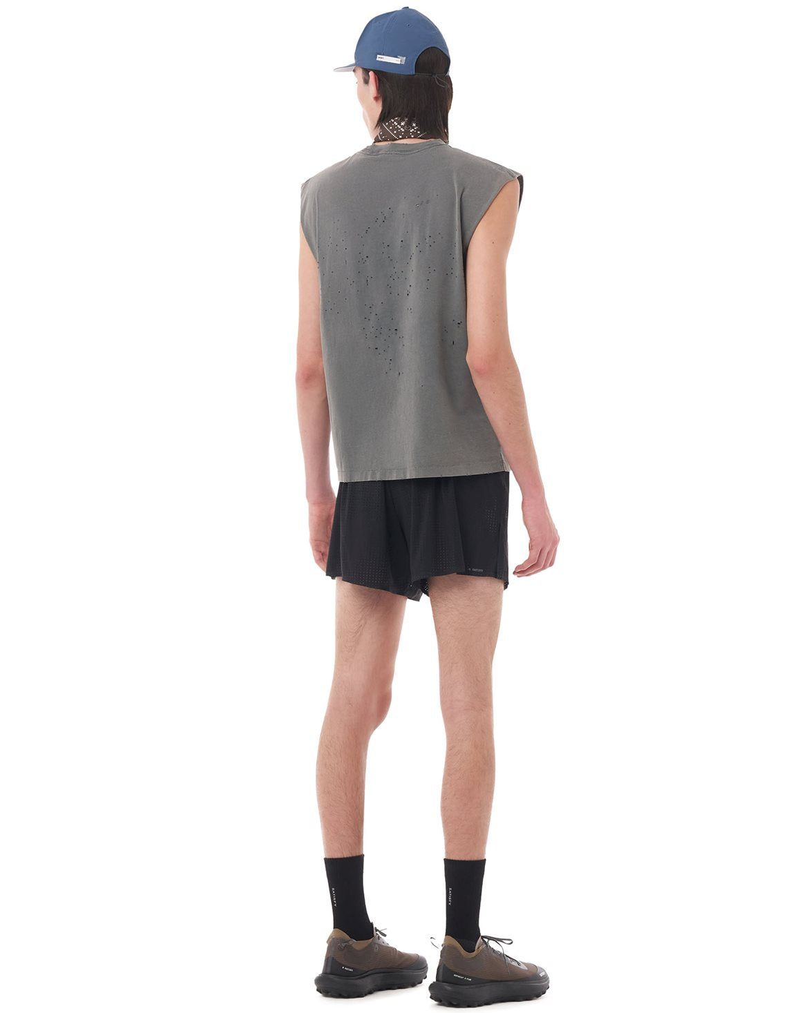 MothTech Muscle Tee Faded Black Rcm