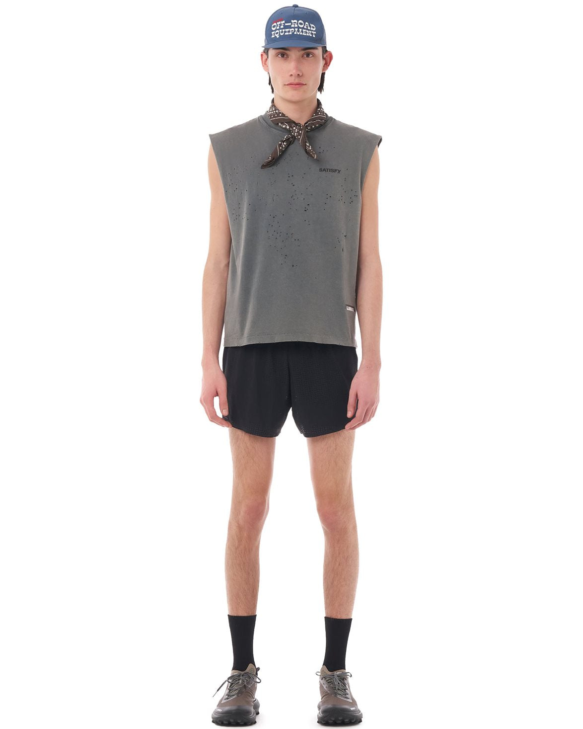 MothTech Muscle Tee Faded Black Rcm