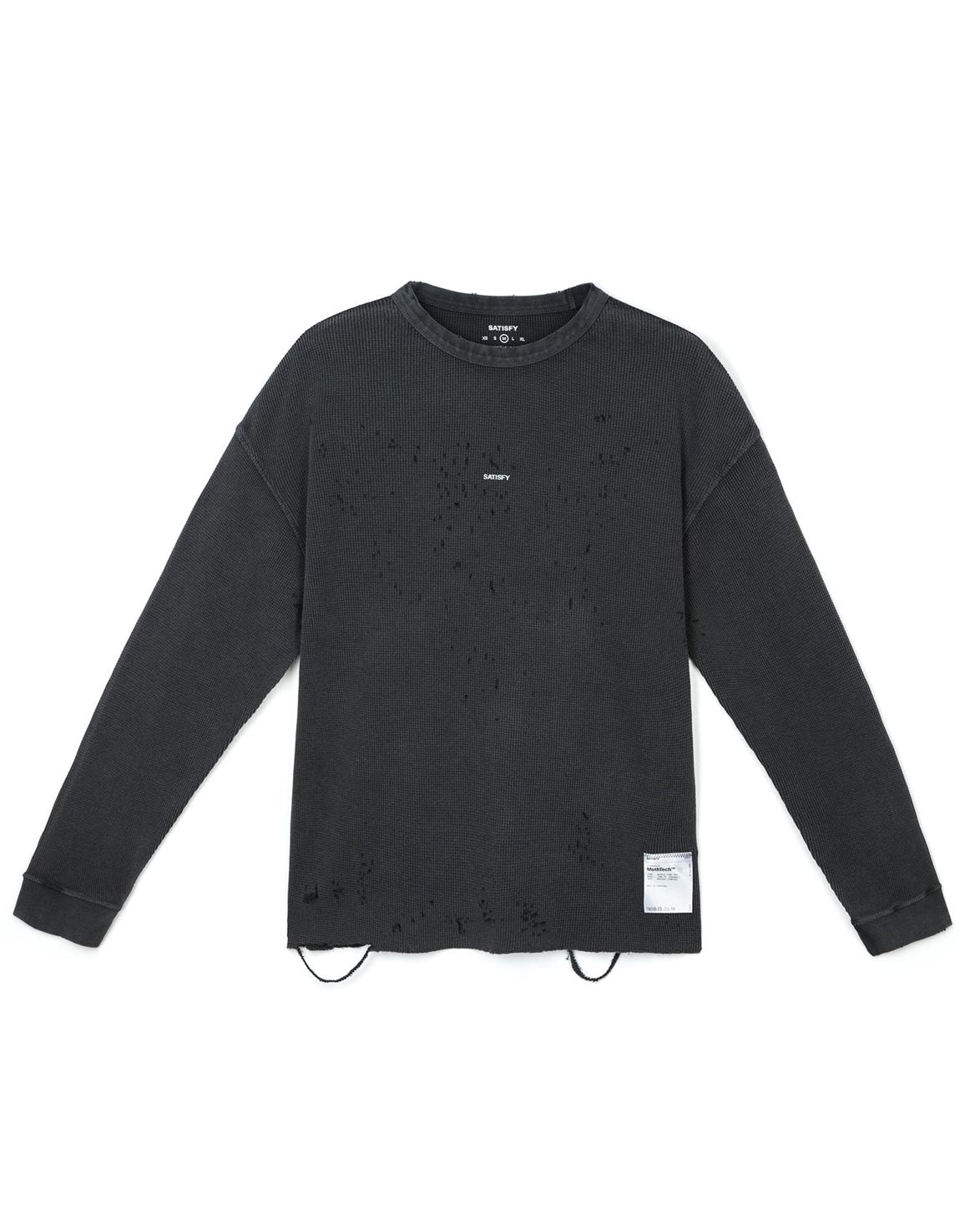 Mothtech™ Waffle Long Tee Aged Black SA