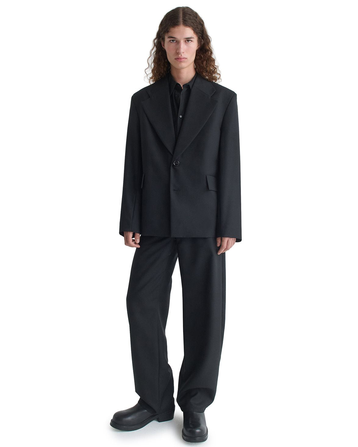 Amare Blazer Fine Black Wool
