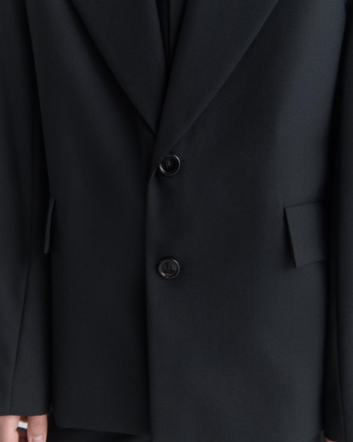 Amare Blazer Fine Black Wool