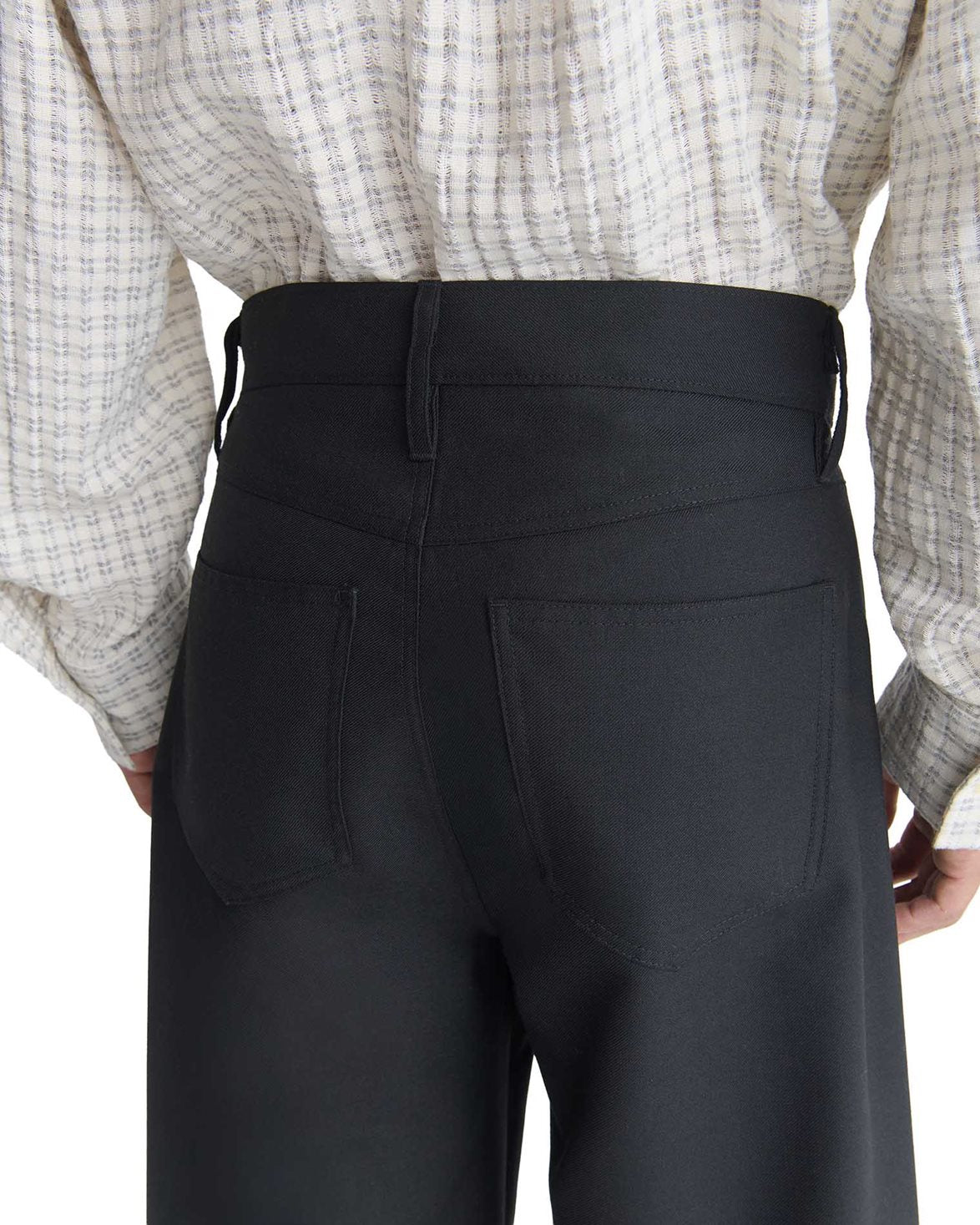 Gino Trouser Fine Black Wool