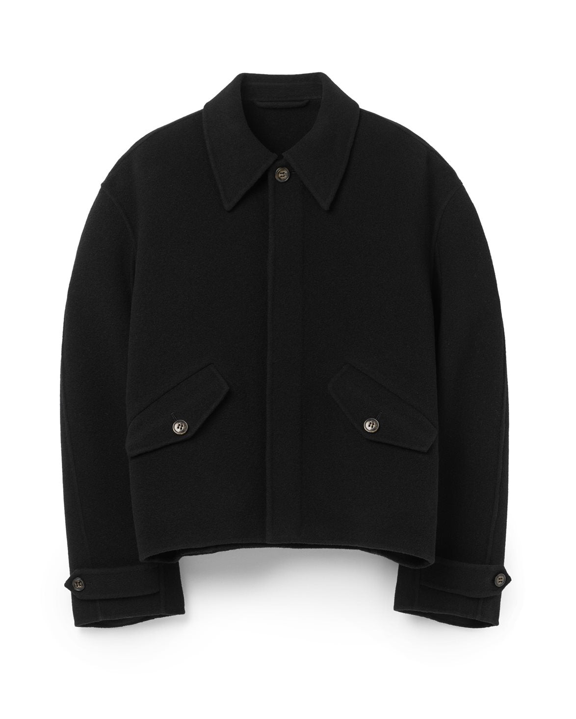 Relaxed Wool Jacket Black